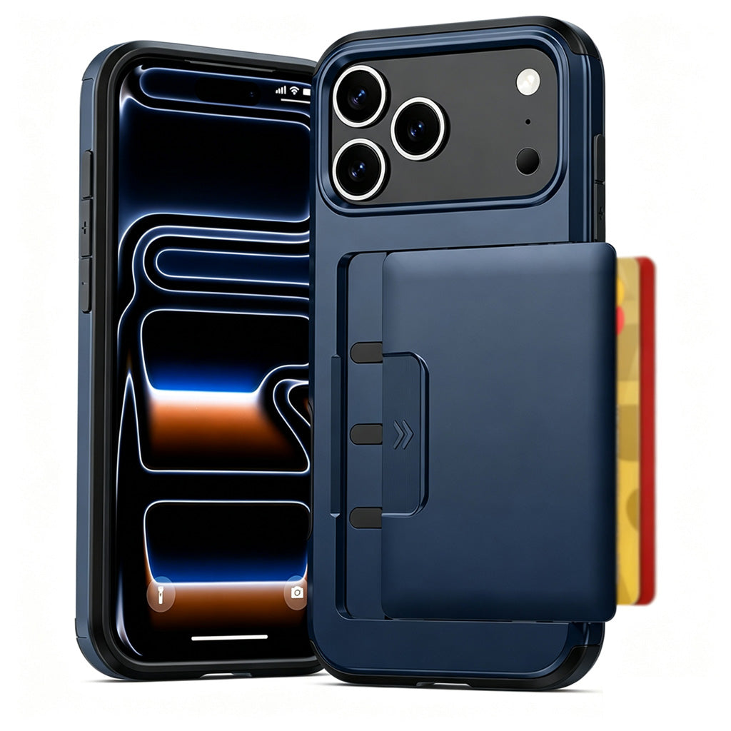 Étui de protection antichoc pour téléphone avec porte-cartes