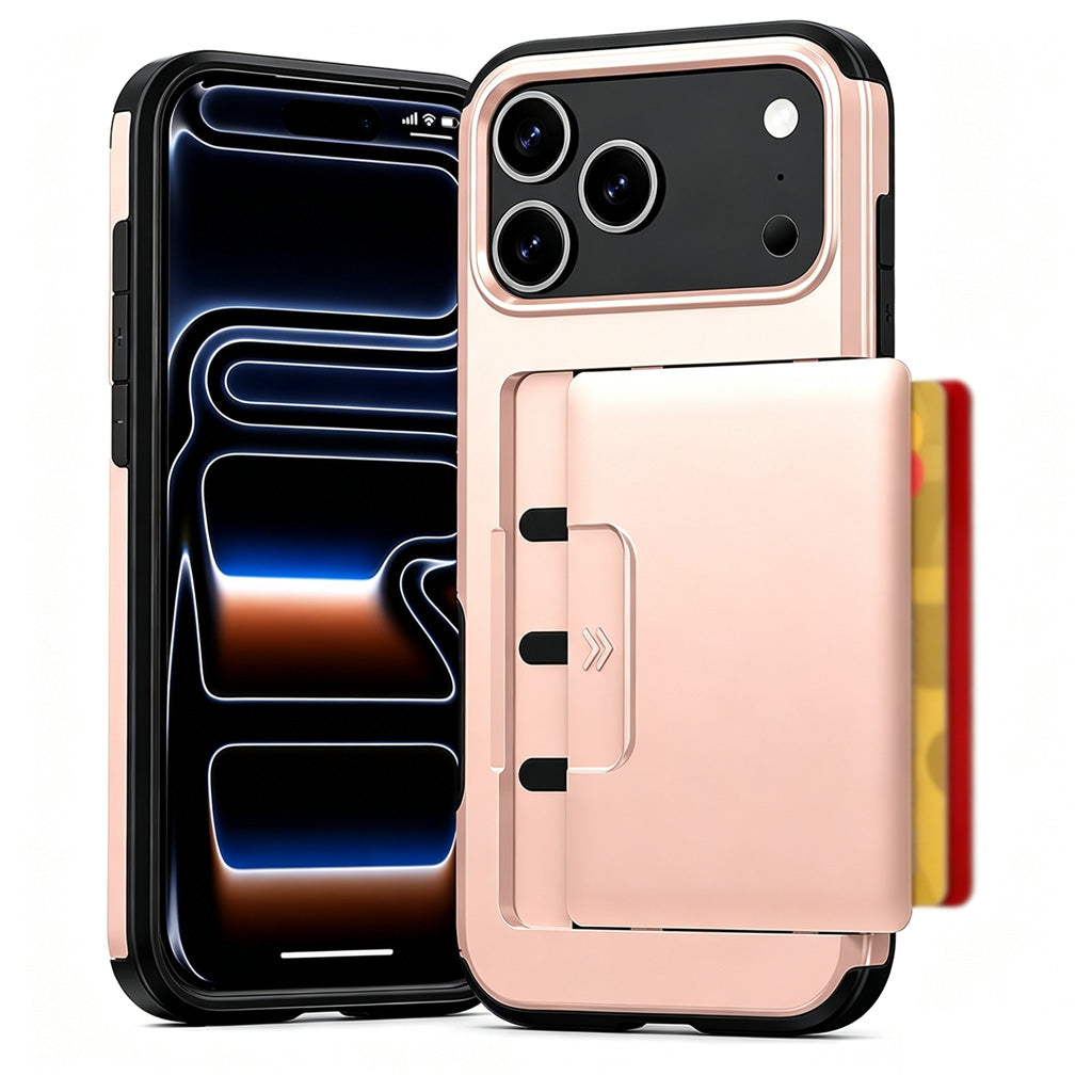 Étui de protection antichoc pour téléphone avec porte-cartes
