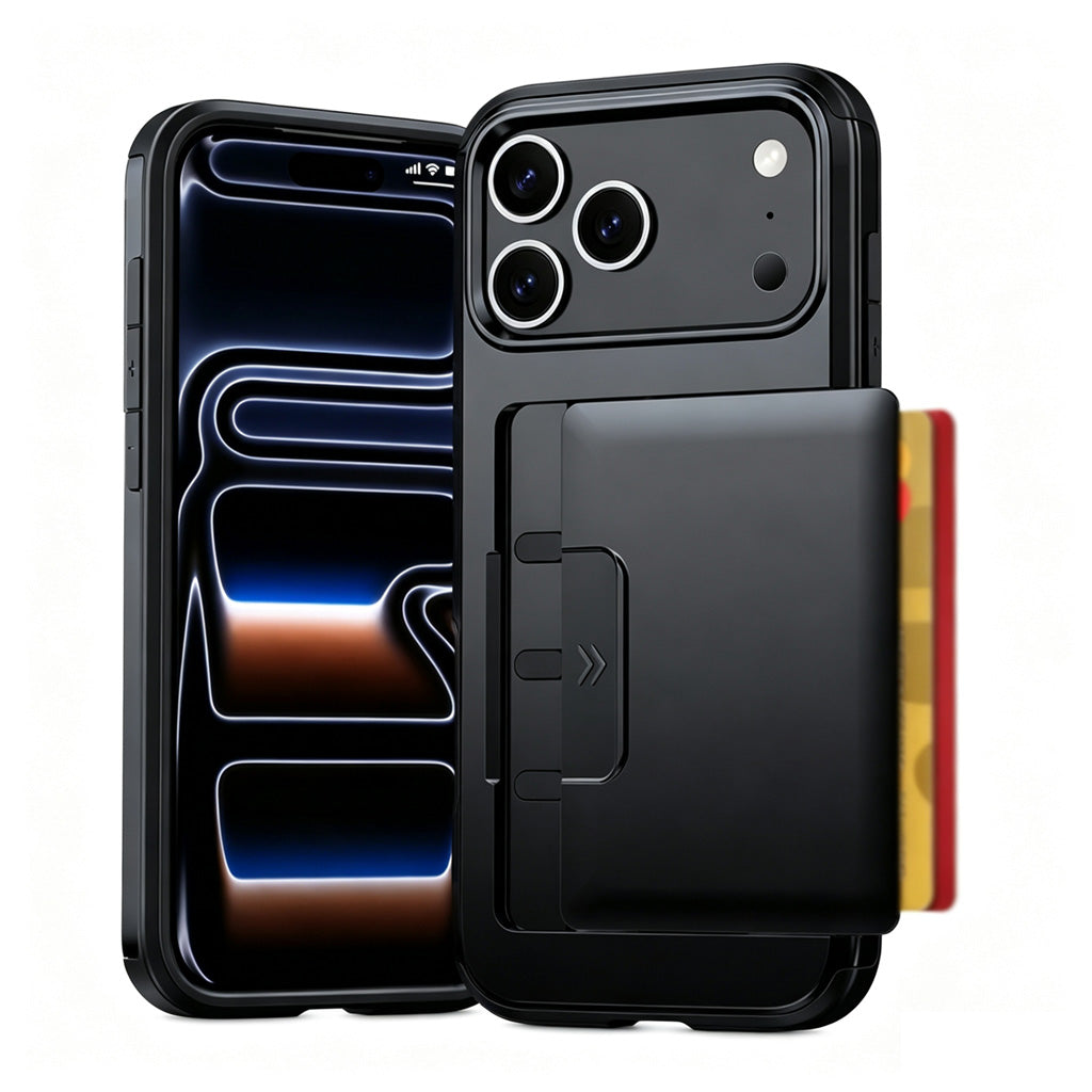 Étui de protection antichoc pour téléphone avec porte-cartes