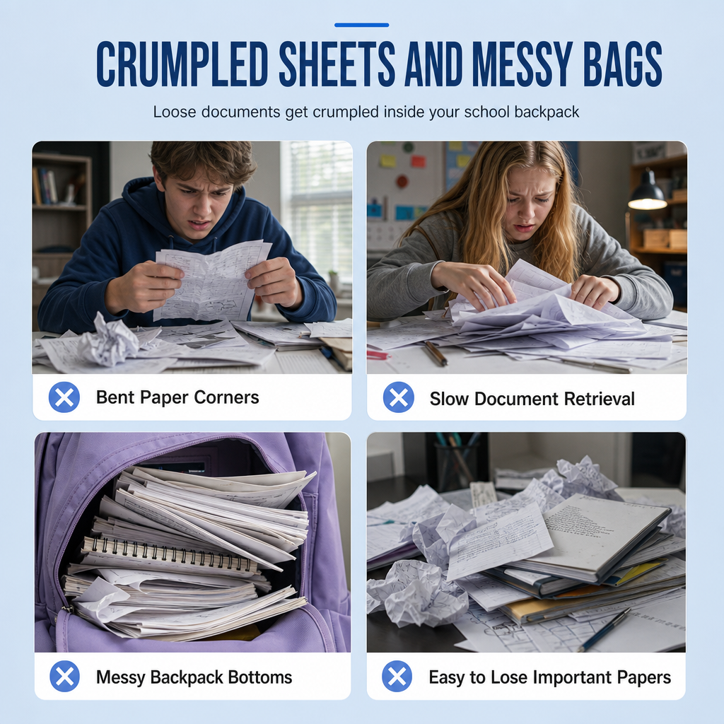 Organize Any Subject Instantly! No-Crumple Waterproof A4 File