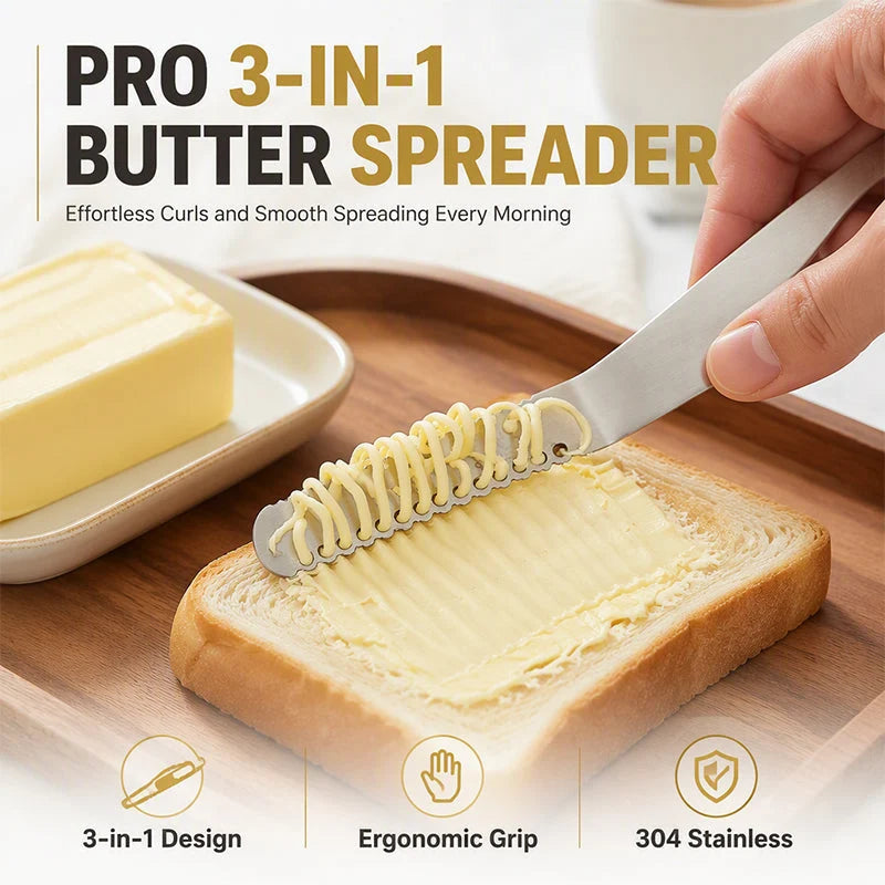 🧈50% DE RÉDUCTION ! Couteau à beurre multifonction acier inoxydable, tartiner facilement, idéal pour sandwiches et apéritifs ✨🥪