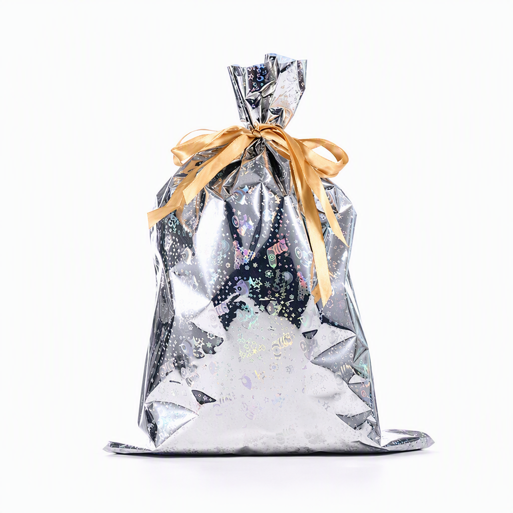 Lot de 10 sacs-cadeaux à bonbons de Noël avec cordon de serrage