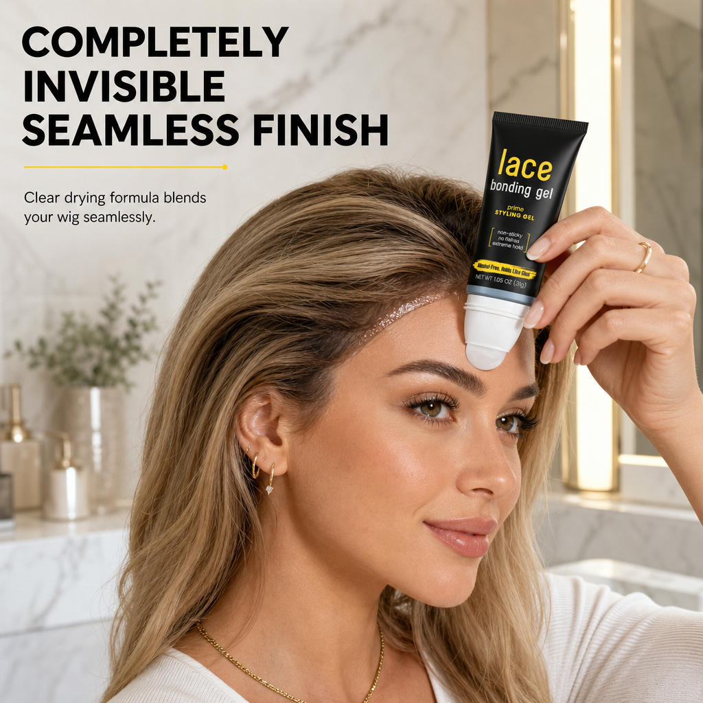 🔥 50% DE RÉDUCTION ! ✨Colle pour perruques à base de gel de fixation en dentelle à séchage rapid
