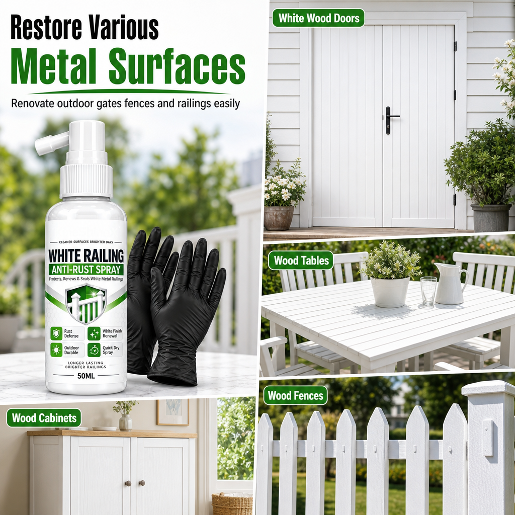 Spray de réparation blanc pour le bois : portes, tables et armoires