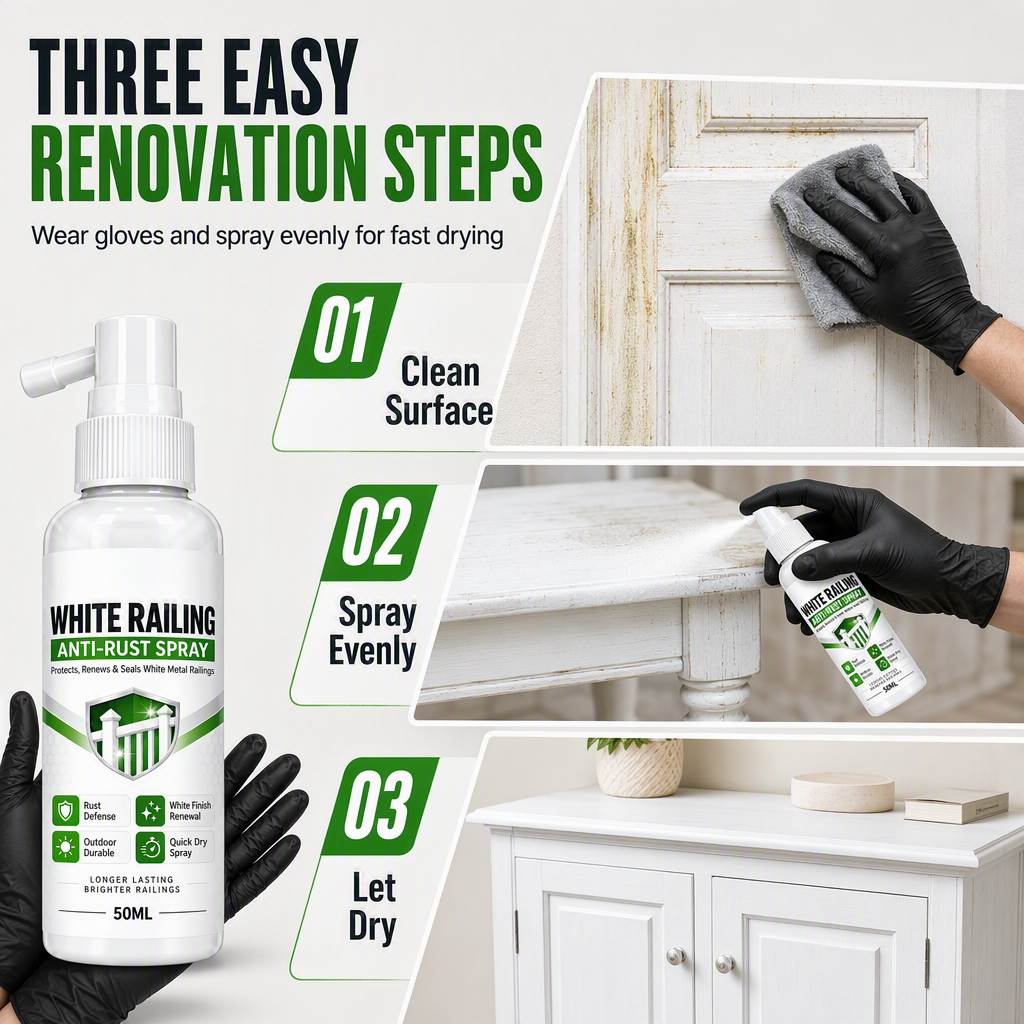 Spray de réparation blanc pour le bois : portes, tables et armoires