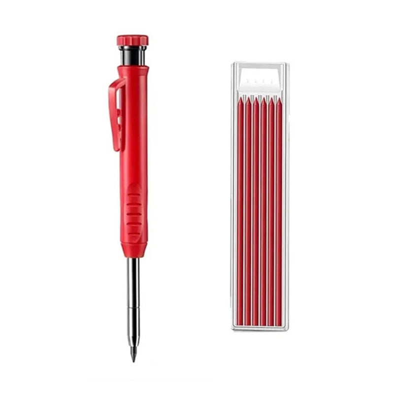 Crayon de charpentier multifonction à séchage rapide avec taille-crayon