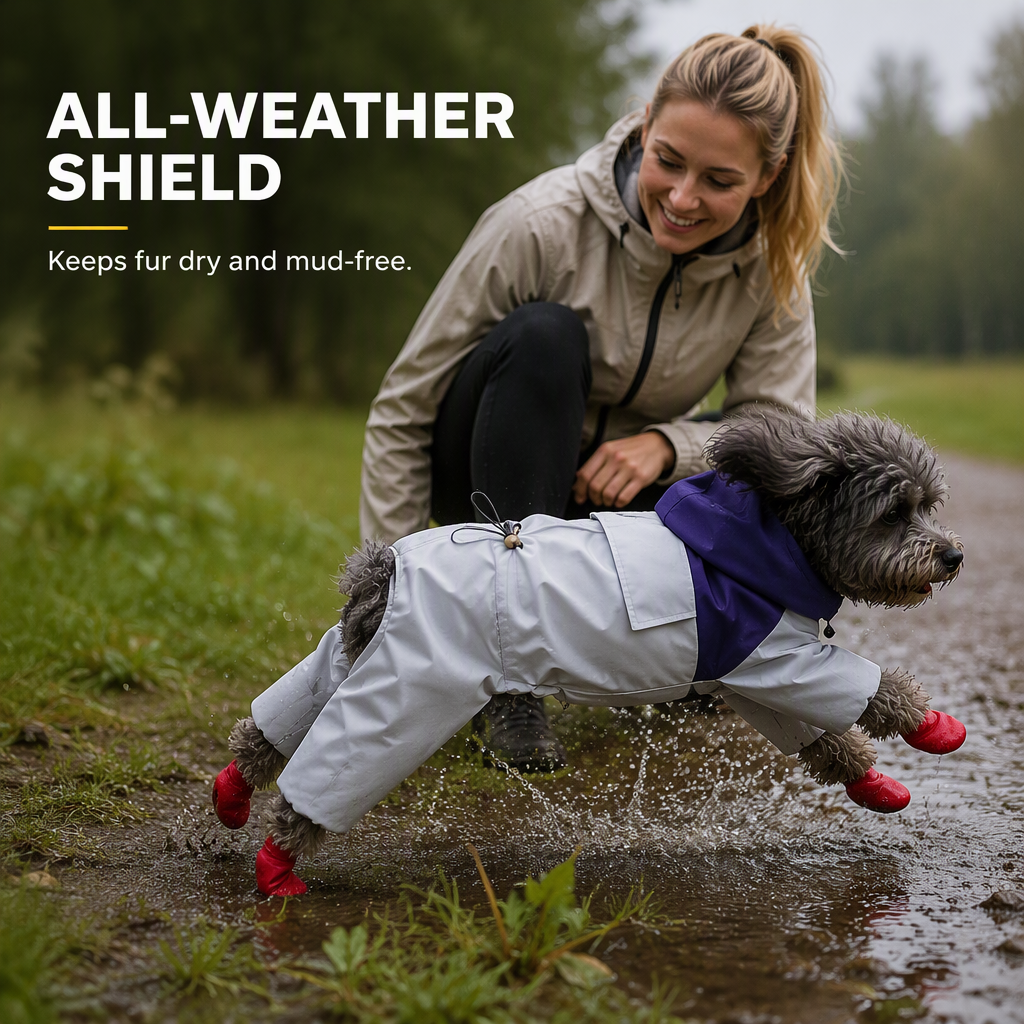 🐶🐾 PROMO FLASH : 50% DE RÉDUCTION ! Combinaison Imperméable Intégrale 4 Pattes pour Chien – Coupe-Vent & Anti-Boue, Tissu Déperlant Haute Densité & Respirant for une Liberté Totale sous la Pluie ✨