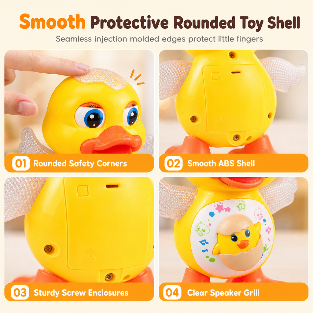 🦆 50 % DE RÉDUCTION EN CE MOMENT !⏰ Jouet Canard Musical Électrique – Éveil Bébé Interactif ✨