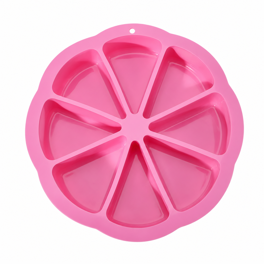 🍰50% DE RÉDUCTION ! Moule à gâteau silicone 8 cavités triangulaire, anti-adhérent, démoulage facile pour pâtisserie ✨