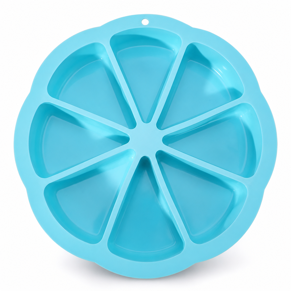 🍰50% DE RÉDUCTION ! Moule à gâteau silicone 8 cavités triangulaire, anti-adhérent, démoulage facile pour pâtisserie ✨