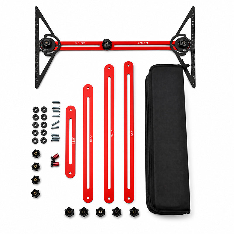 📐 50 % DE RÉDUCTION EN CE MOMENT ! 🔧 Kit d'outils multifonctions pour le marquage du bois – Mesurer, bloquer et marquer