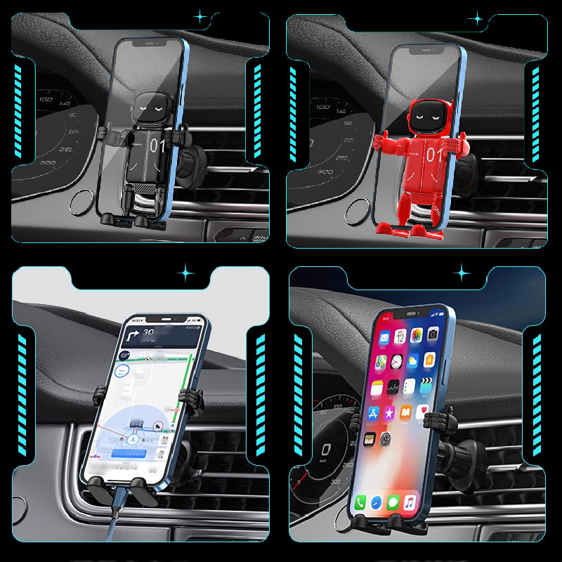 🎉🎉Offre limitée dans le temps : 1 acheté, 1 gratuit🚗🚗 Support de téléphone de voiture universel Robot Creative