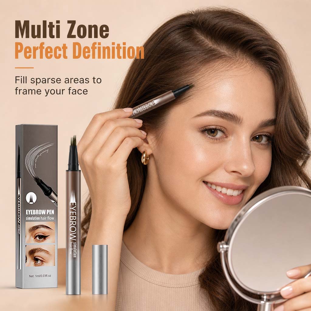 ⏳Offre spéciale à durée limitée⏰Stylo à sourcils liquide avec pointe pinceau fine
