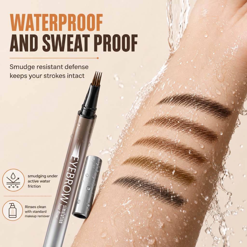 ⏳Offre spéciale à durée limitée⏰Stylo à sourcils liquide avec pointe pinceau fine