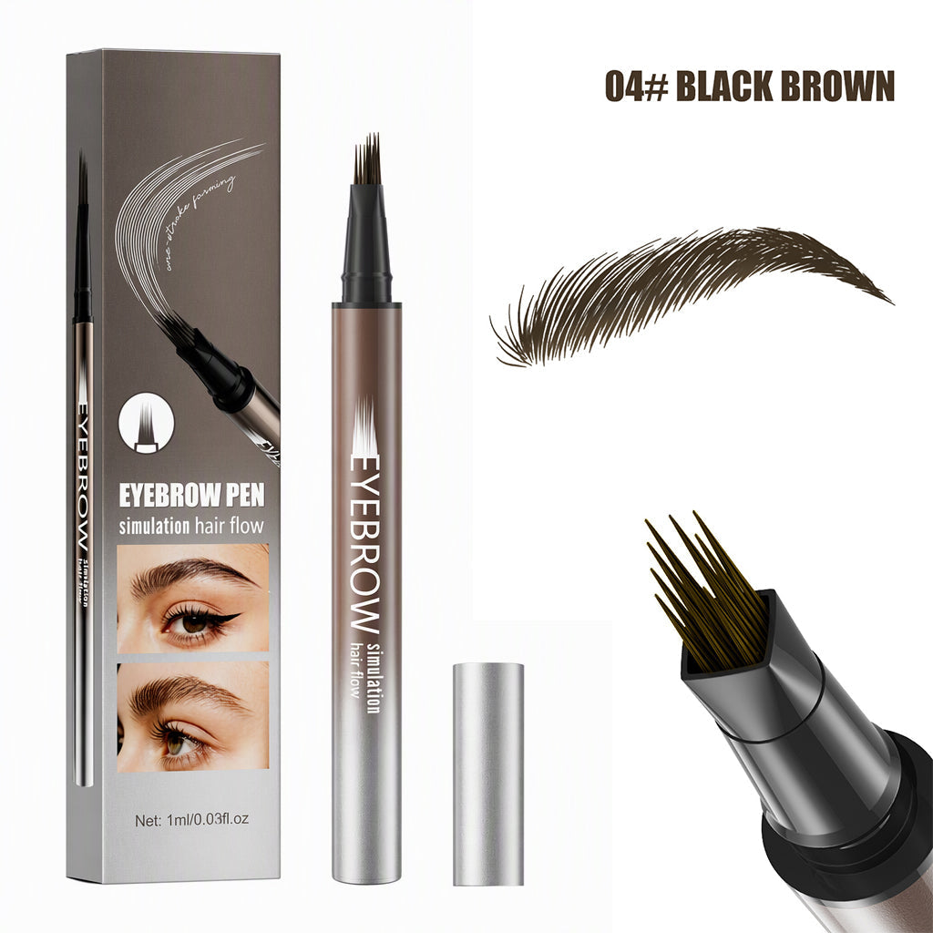 ⏳Offre spéciale à durée limitée⏰Stylo à sourcils liquide avec pointe pinceau fine