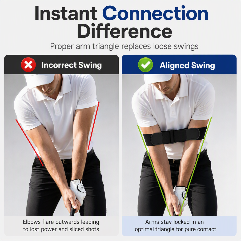 Bracelet pour le swing de golf - Entraîneur de connexion du bra