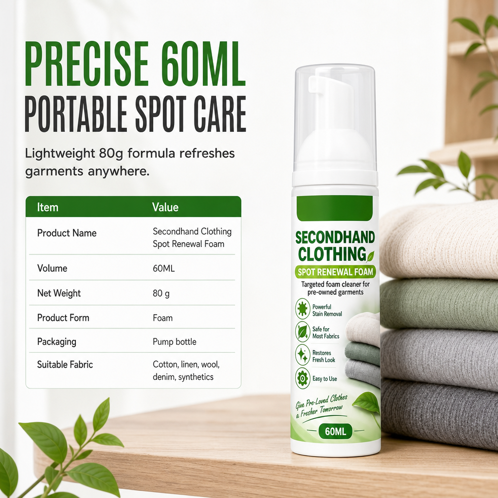 🧼 Mousse détachante pour vêtements sans rinçage