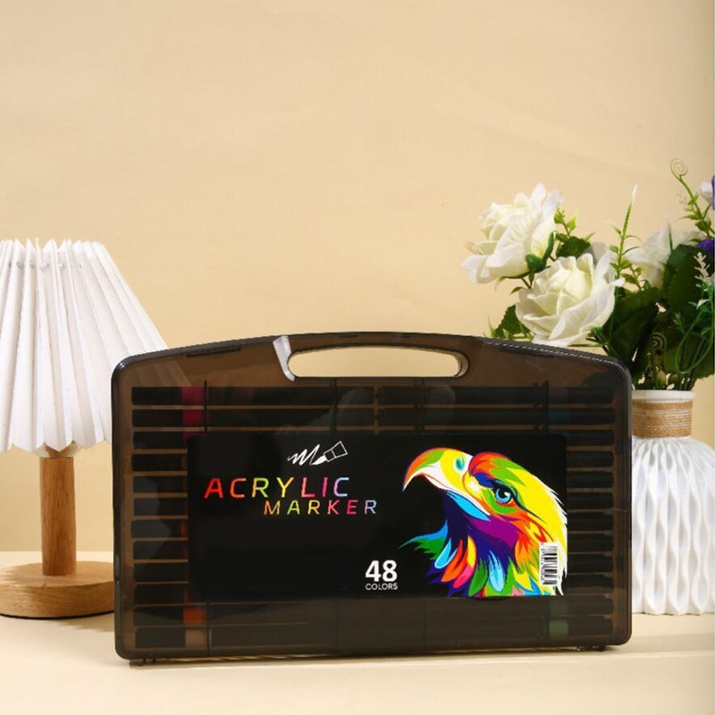 🔥PROMO -53%✨Marqueur à peinture acrylique double pointe, séchage rapide, pour dessin & bricolage🎨