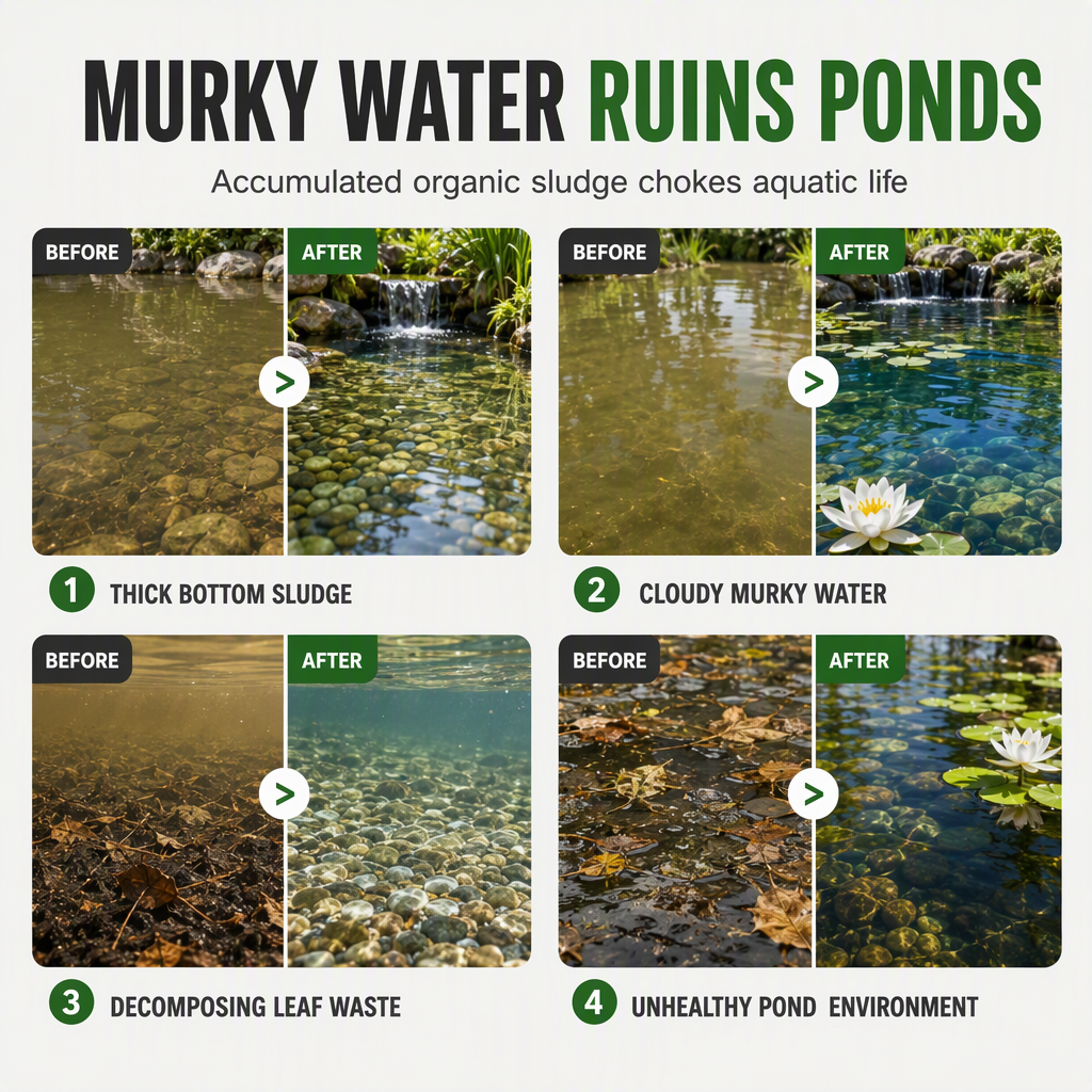 🔥 50% DE RÉDUCTION ! ✨Poudre clarifiante pour bassins à poissons et piscine
