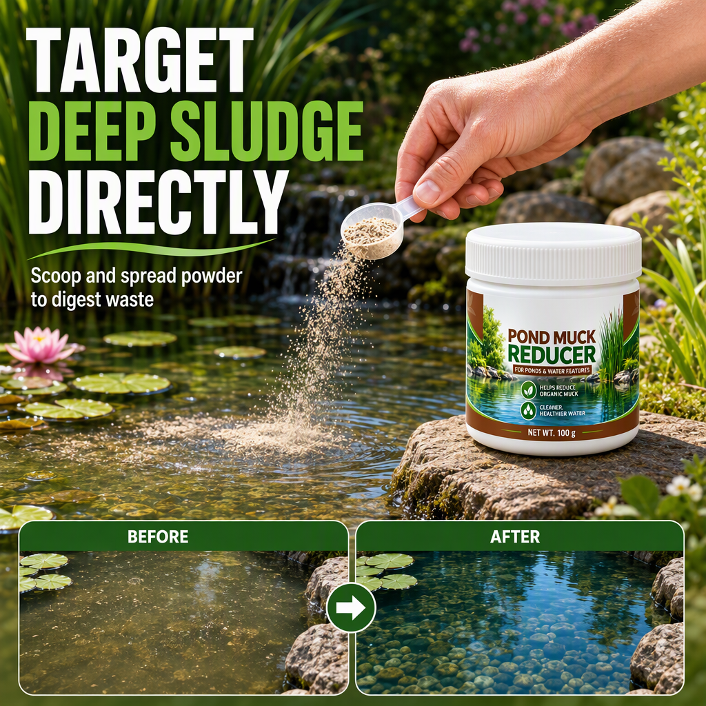 🔥 50% DE RÉDUCTION ! ✨Poudre clarifiante pour bassins à poissons et piscine