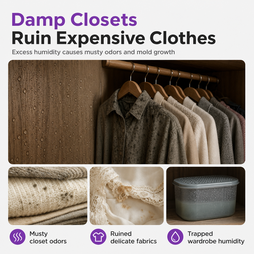 💧 Mini-absorbeur d'humidité réutilisable