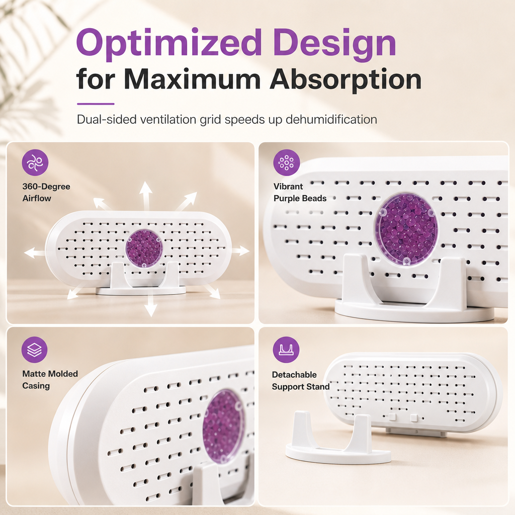 💧 Mini-absorbeur d'humidité réutilisable