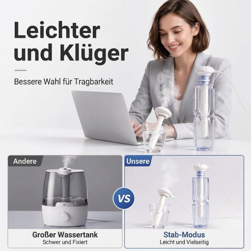 🔥 50% DE RÉDUCTION ! ✨Mini humidificateur portable à brume avec connexion USB