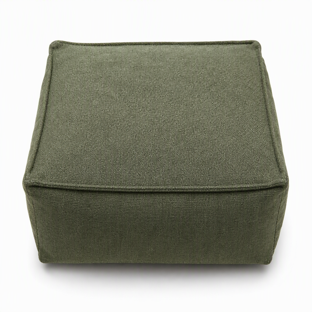 📢📢50 % DE RÉDUCTION !! ⏰ Housse pour pouf de rangement – Grande fermeture éclair, lavable, 45 x 45 x 23 cm ✨