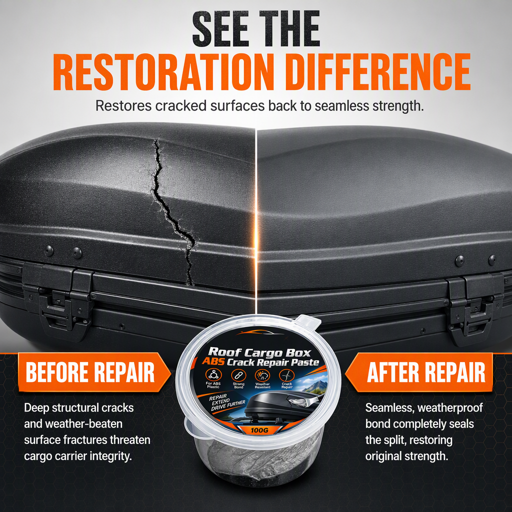 🔥 50% DE RÉDUCTION ! ✨Crème de rebouchage pour fissures sur les coffres de toit de voiture