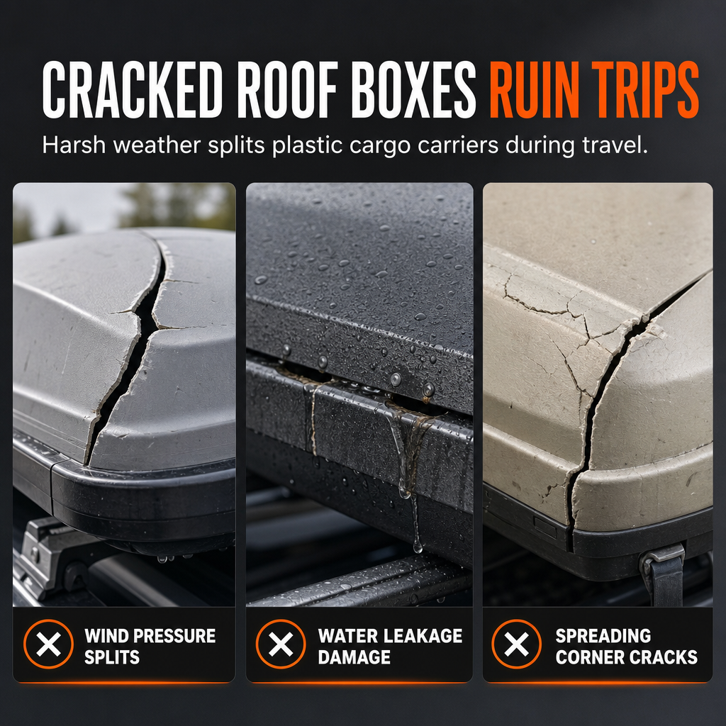 🔥 50% DE RÉDUCTION ! ✨Crème de rebouchage pour fissures sur les coffres de toit de voiture