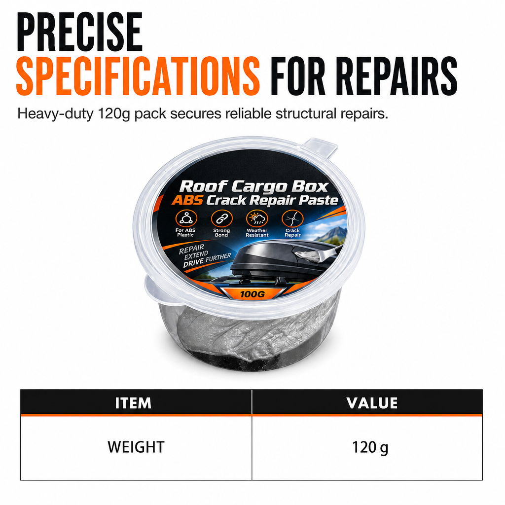 🔥 50% DE RÉDUCTION ! ✨Crème de rebouchage pour fissures sur les coffres de toit de voiture