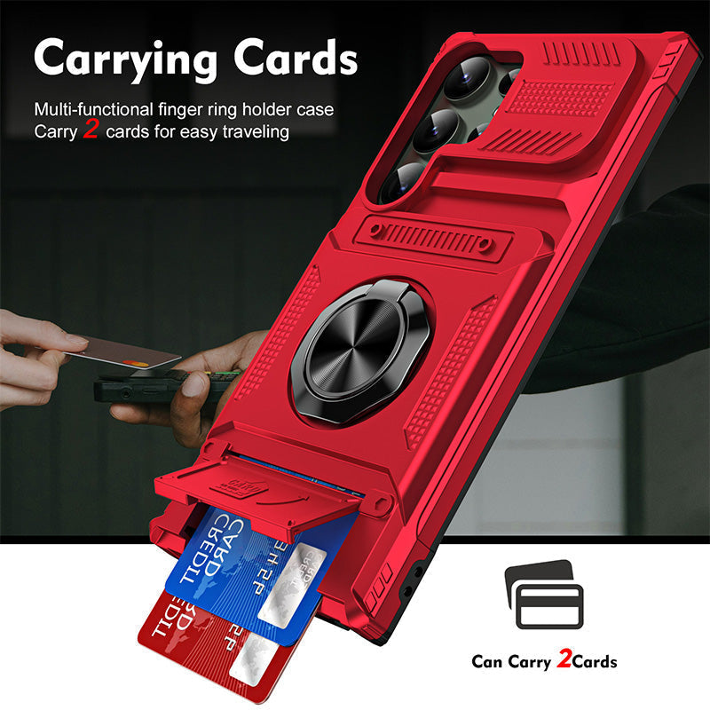 🔥 50% DE RÉDUCTION !📱 Étui porte-cartes Samsung avec support magnétiqu