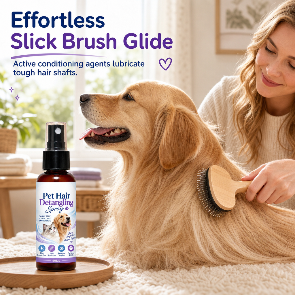 🔥 50% DE RÉDUCTION ! ✨Spray démêlant et lissant pour animaux de compagnie