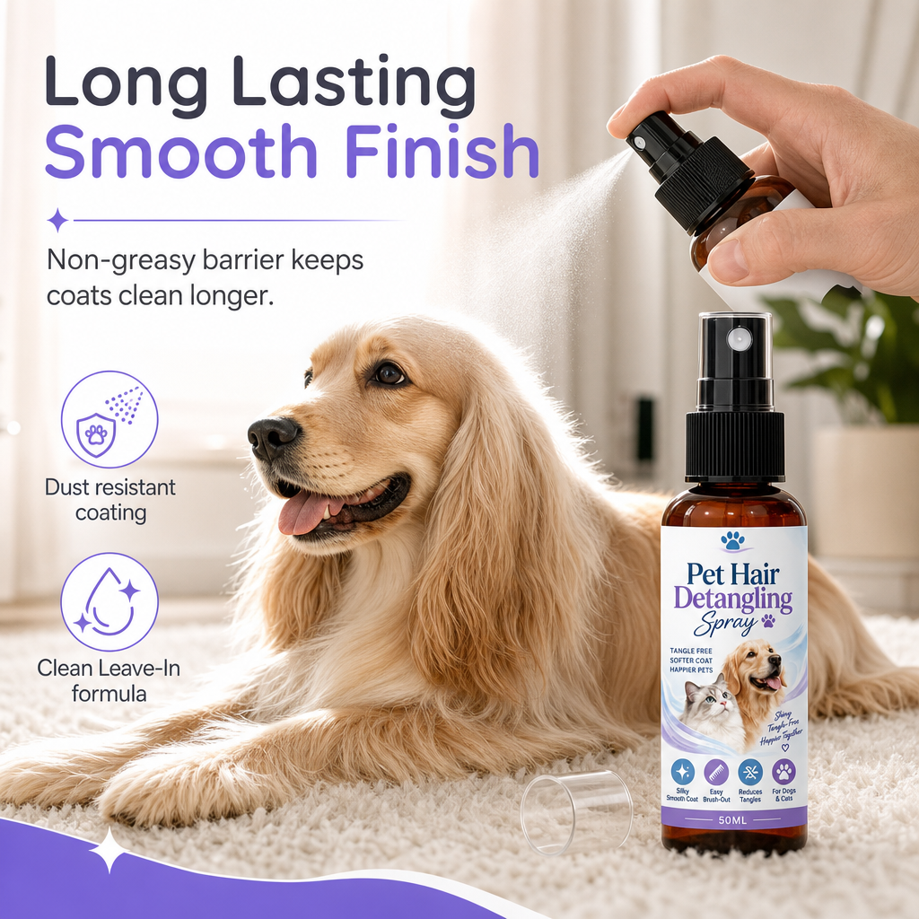 🔥 50% DE RÉDUCTION ! ✨Spray démêlant et lissant pour animaux de compagnie