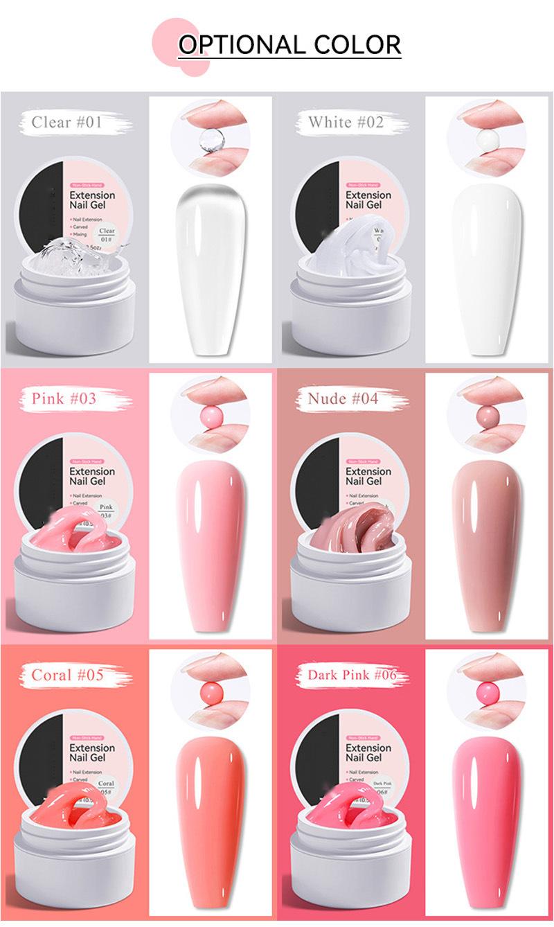 50% de Réduction – Gel Solide de Construction et Extension Ongles