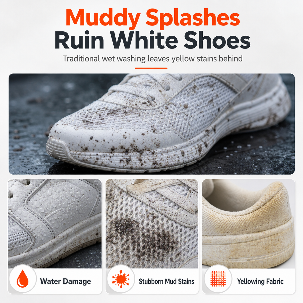 👟 Nettoyant mousse pour chaussures sans rinçage