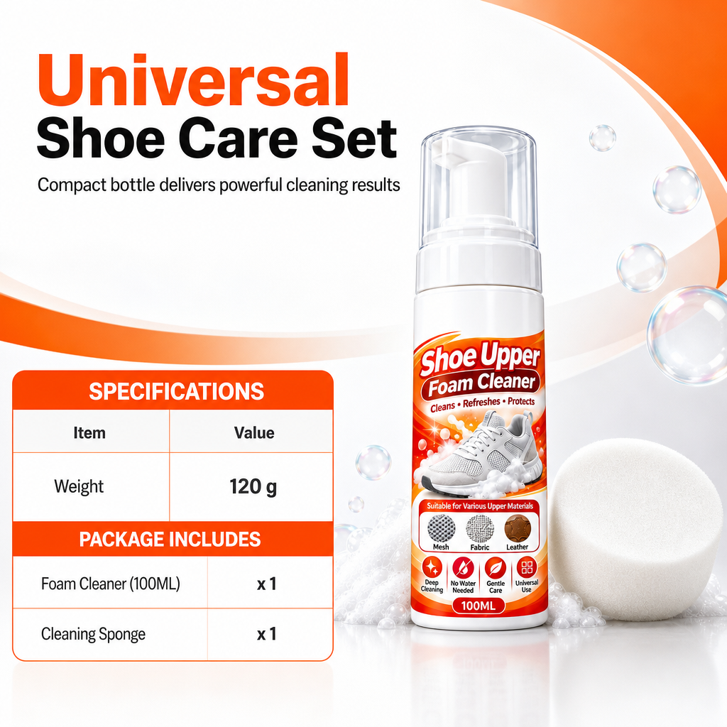 👟 Nettoyant mousse pour chaussures sans rinçage