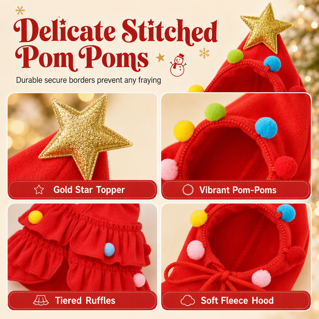 📢📢50 % DE RÉDUCTION !! ⏰Cape de Noël pour chats et chiens