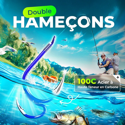 🎣 Hameçons doubles pour la pêche | Tailles #3–#12