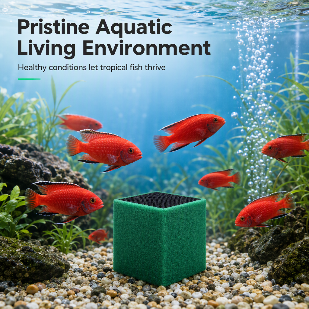 🔥-50% DE RÉDUCTION✨Cube charbon actif aquarium🐠Filtre nid d’abeille, clarifie l’eau et élimine les mauvaises odeurs
