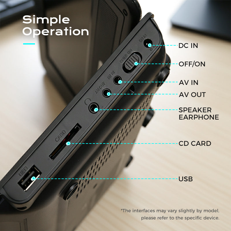 📀 50 % DE RÉDUCTION EN CE MOMENT ! 🎬 Lecteur DVD portable avec écran pivotant à 180° | USB, sortie AV et jeux intégrés 🎮