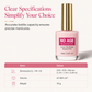 🔥 50% DE RÉDUCTION ! ✨Liquide lissant et comblant les stries des ongles, rose nude brillant, pour ongles irréguliers