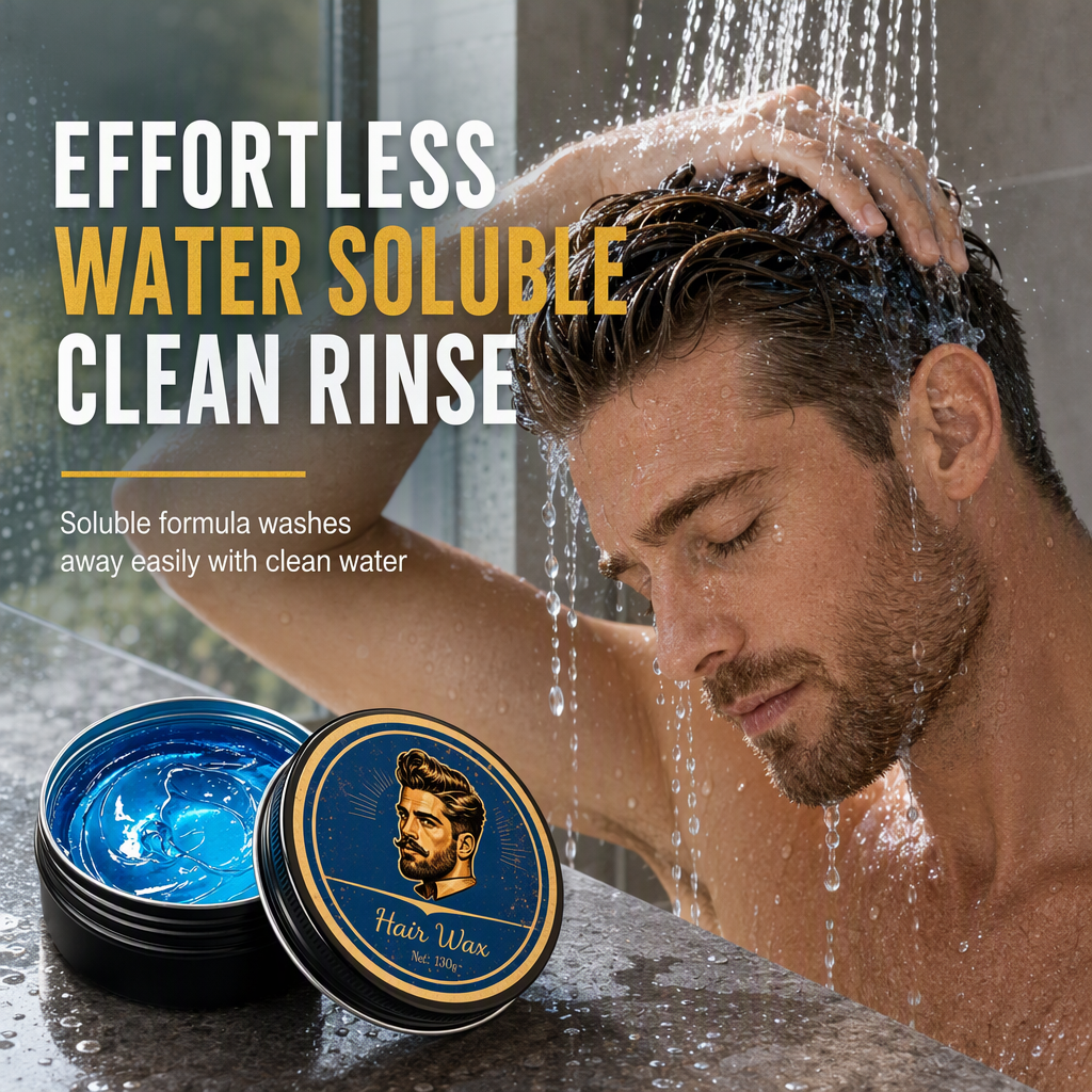 💈50 % DE RÉDUCTION EN CE MOMENT ! Cire coiffante pour homme parfumée à l'eau de Cologne, 130 g, finition mate, tenue forte, cire coiffante volumatrice, pâte coiffante soluble dans l'eau et longue tenue