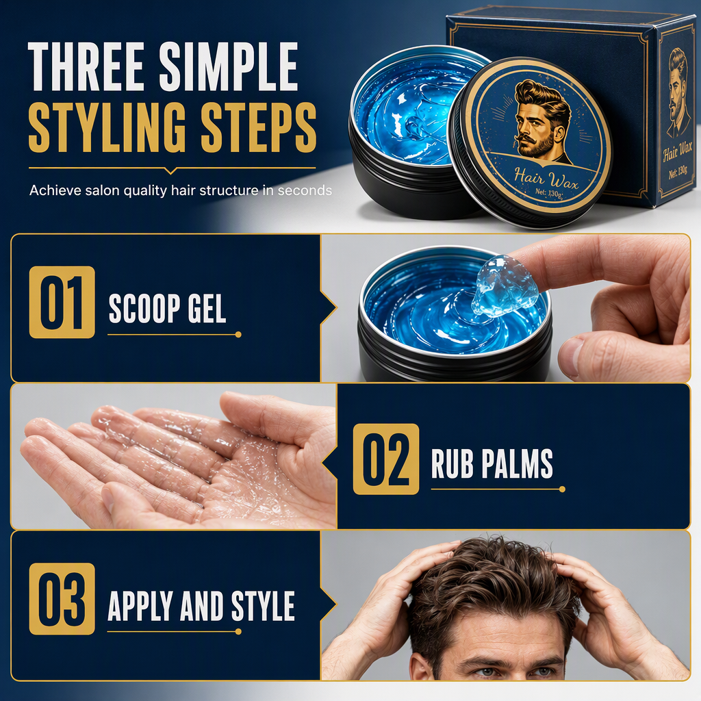 💈50 % DE RÉDUCTION EN CE MOMENT ! Cire coiffante pour homme parfumée à l'eau de Cologne, 130 g, finition mate, tenue forte, cire coiffante volumatrice, pâte coiffante soluble dans l'eau et longue tenue