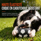 🐶⚽ Balle de Football Interactive pour Chien – Poignées de Traction, TPR Résistant aux Morsures et Jeu Extérieur