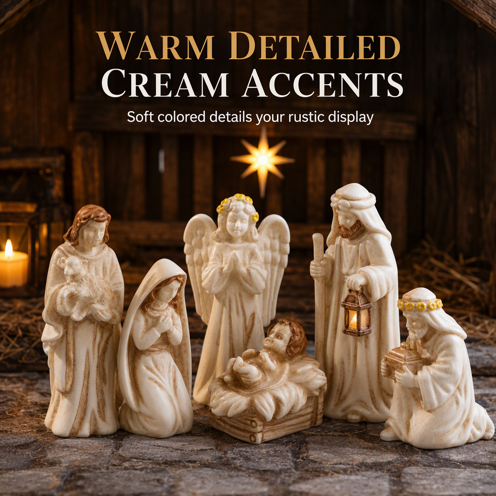 🔥 50% DE RÉDUCTION ! ✨Miniature Resin Nativity Scene Figures