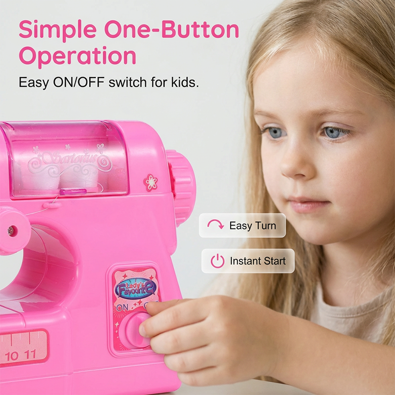 🔥 Le plus beau des cadeaux🎁 ✨Mini-machine à coudre électrique créative (jouet)