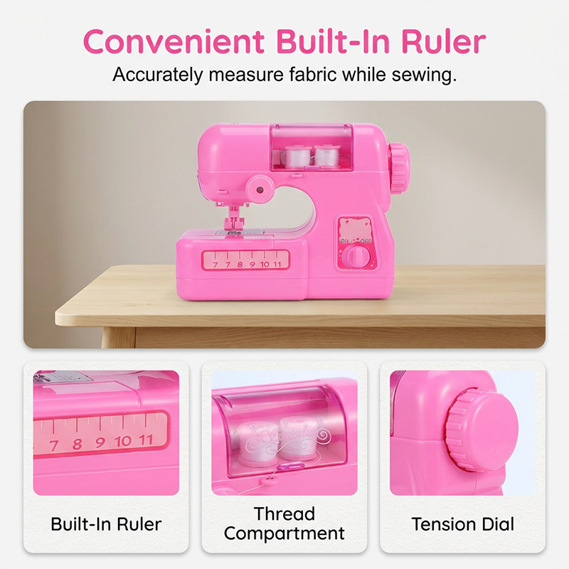 🔥 Le plus beau des cadeaux🎁 ✨Mini-machine à coudre électrique créative (jouet)