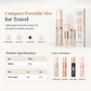 🖌️DERNIER JOUR DE VENTE ! 50 % DE RÉDUCTION !!📢Ensemble de pinceaux de maquillage rétractables portables, outil cosmétique de voyage multifonctionnel avec pinceau à poudre et à lèvres en silicone