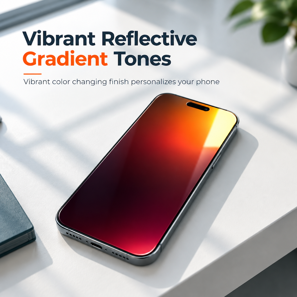 Gradient Privacy Hydrogel Screen Protector Colorful Anti TPU Film with Easy Installation Positioning Sticker Compatible with 18 Pro Max 17 Air 16 15 14 Series